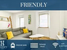 HOMEY FRIENDLY - Proche Gare - Terrasse privée - Wifi