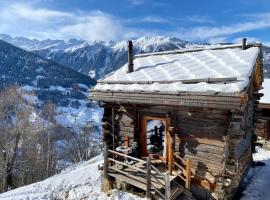Cosy Chalet in Val d’Hérens, Swiss Alps, 1333m, cabin in Saint-Martin