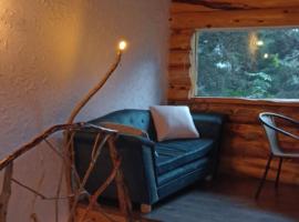 Cabaña en la calera el Pinar: La Calera'da bir dağ evi