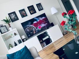 E1 OldTown Luxury Apt - Free Garage, Foodstore, Aircon, PCscreen, Netflix, Unlimited Music, Crib, BabyChair, FastWifi, hotel de lujo en Košice