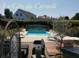 나뮈르에 위치한 스파 호텔 Gîte du Curnolo 3* pour 4/6pers avec spa, piscine