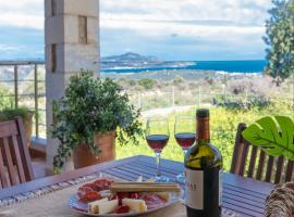 Stone villa Halepa with panoramic view., hotel en Néon Khoríon