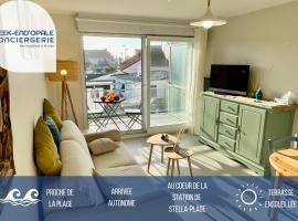 스텔라플라주에 위치한 호텔 Appartement centre ville terrasse sud-ouest à Stella-Plage