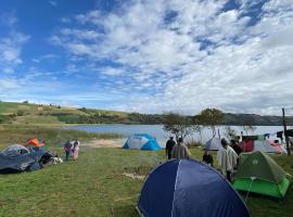 Arrayanes Camping Lago de Tota，托塔的露營地