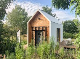 Tiny Haus auf idyllischem Grundstück im Rittergut，Klipphausen的度假屋