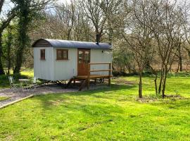 Lilliput - Delightful 1-bedroom shepherd's hut, hotel com estacionamento em Holsworthy