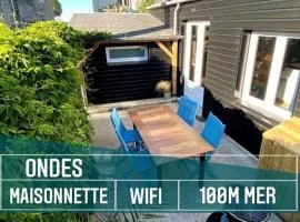 Maisonnette,100m mer, proche St Malo/Cancale, WIFI