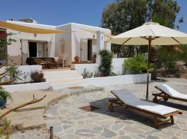 Tranquil Villa with Sea view in Ammopi Karpathos、アモピのファミリーホテル