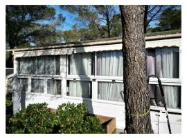 escabour 40 - superbe mobil home, climatisé, ss vis a vis, au calme, dans super domaine, Hotel in Fréjus