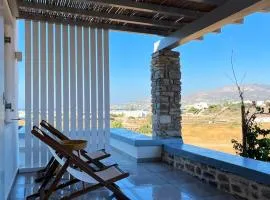 2 bedrooms apartement with sea view enclosed garden and wifi at Antiparos 1 km away from the beach