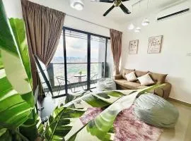 Cozy 1-7 pax Sunway Pyramid 2Room Wifi TV Balcony