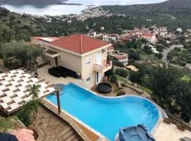 4 bedrooms villa with sea view private pool and terrace at Kato Pine 2 km away from the beach