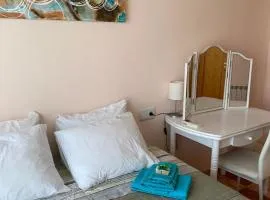 Comfortable guest room with balcony