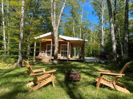 Bear Cabin - Cozy Forest Retreat nearby Lake, casa en East Kemptville