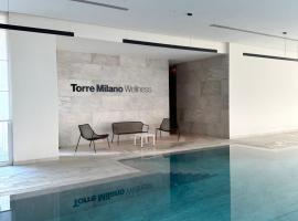 밀라노에 위치한 수영장이 있는 호텔 Torre Milano - Luxury modern flat