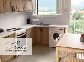 Thassa Beach Apartment No6 (with mountain view), beach rental in Leonidion