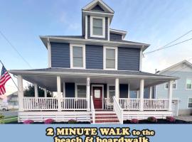 Stylish house one block to beach with linens and parking, hotel in Point Pleasant Beach
