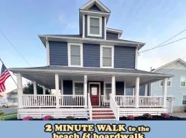 Stylish house one block to beach with linens and parking