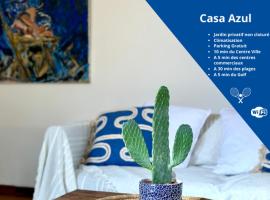 CASA AZUL - jardin, calme, tennis, renta vacacional en Nimes