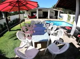 Casa de praia com piscina para família