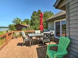 Family Home with Deck, Yard, Dock on Rock River