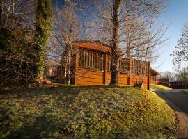 Sunny Templars Lodge in Devon Finlake Resort and Spa, cabaña o casa de campo en Chudleigh
