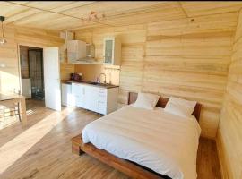 Chalet avec jacuzzi privé, hotel v destinaci Durfort