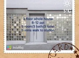 Osaka Glitter 3 floor whole house 6-10 ppl 5mins walk to station