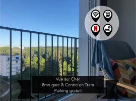 T2 lumineux vue sur Cher, 8mn Gare & centre
