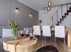 Apartament Heaven - 115 m2 - kominek oraz wanna w sypialni , parking