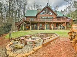 Lake Hartwell Lodge with Dock, Theater and Hot Tub!