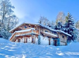 Chalet de luxe sur les pistes - 5 chambres, chalé alpino em Combloux