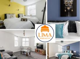 Lima Apartments Ltd-4 Beds-Large property -Long Stay Deal-Business-Parking，伯恩茅斯女王公園附近的飯店