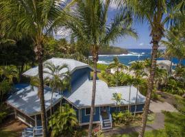 Ocean View Black Sand Beach House @ Kehena beach HI, sewaan penginapan di Pahoa