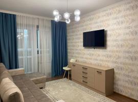 Уютная квартира-студия ЖК Теремки โรงแรมใกล้ สถานีรถไฟ Almaty-1 ในอัลมาตี