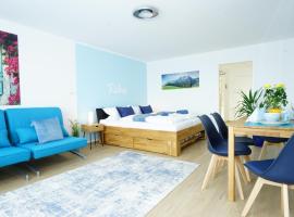 RELAX - BLUE mit Pool und Sauna, hotel dengan kolam renang di Scheidegg