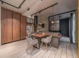 Lofts & Rosegold Luxury Stay in Elegant 1BR with Balcony in Riga Center