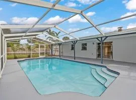 Pool house near beach