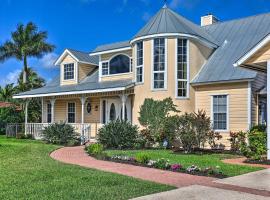 Upscale Waterfront Palm City Home with Dock!, hotel in Palm City
