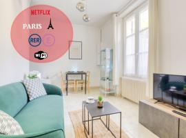 Joli Appartement 20 minutes Paris, Orly, CDG, Disney, Wi-Fi & Netflix, hótel í Le Perreux-Sur-Marne