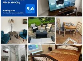 Hummelglück - Ferienwohnung mit Terrasse in 30 Min in HH City