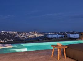 Annez Villa with Private Pool Panoramic Sea View, villa i Mykonos By