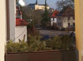 Schöne Altbauwohnung mit großer Sonnenterrasse, hotel near SAALEMAXX baths, Rudolstadt