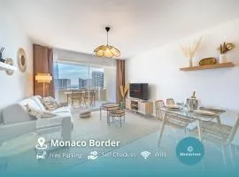 Terrasse Vue Mer, 5mn Monaco, Parking - AN