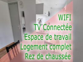Studio - rez-de-chaussée - wifi - télévision, hotel económico em Avesnes-sur-Helpe