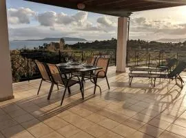 Familien Apartment 6 Personen überdachte Terrasse Finikounda