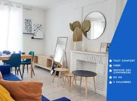 ArtSmalt *Idéal Pro * Proche commerces * 2 chambres * Tout confort