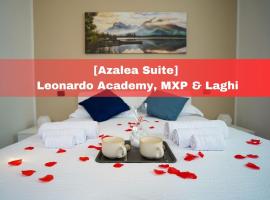 [Azalea Suite] Leonardo Academy, MXP & Lakes, appartamento a Sesto Calende