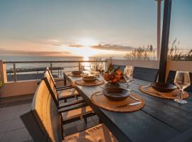 Sunset Beach House – dom przy plaży w mieście Agios Georgios