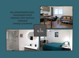 Bel appartement idéalement placé Saint-Brieuc, wifi, parking gratuit, appartement à Saint-Brieuc